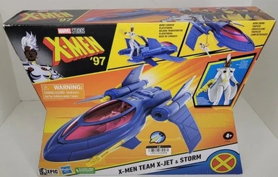 X-Men Team X-Jet & Storm Marvel Studios X-Men '97 Epic Hero Series Hasbro DAÑO Foto 1 de 4
