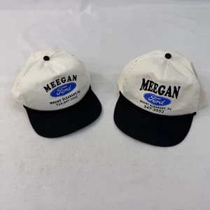 Vintage Meegan Ford Mount Pleasant PA Snapback Mütze Set weiß schwarz Logo 2 Stck. - Bild 1 von 13