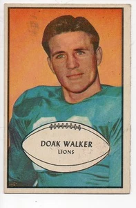 1953 Bowman Football Card #6 Doak Walker-Detroit Lions Ex Card - Picture 1 of 1