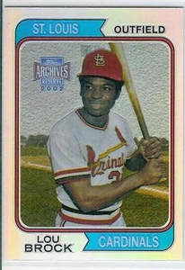 LOU BROCK 2002 TOPPS ARCHIVES RESERVE - Picture 1 of 1
