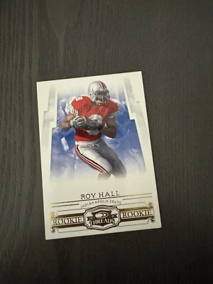 2007 Donruss Threads Rookies /999 #165 ROY HALL Indianapolis Colts ROOKIE RC - Image 1 of 3