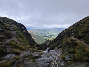 Póster impreso de arte en pared para el hogar-KINDER SCOUT-CROWDEN BROOK- PEAK DISTRICT-A4,A3,A2,A1 - Imagen 1 de 1