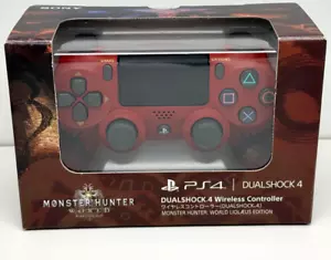 PS4 Wireless Controller DUALSHOCK4 Monster Hunter World Lioreus Tested w/ Box - Picture 1 of 13
