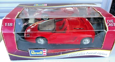 Revell! 1989 Pininfarina Ferrari Mythos Red Sports Car 1:18 Diecast W/ Box 1992 - Image 1 of 4