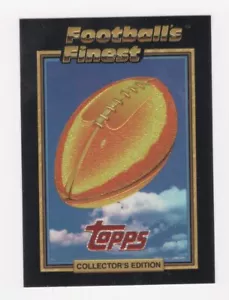 1992 TOPPS FINEST FOOTBALL LIMITED EDITION COVER & CHECKLIST - Picture 1 of 2
