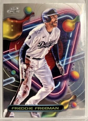 Freddie Freeman 2023 Topps Cosmic Chrome Card #143 Los Angeles Dodgers - Image 1 of 2