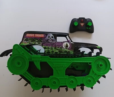 Monster Jam Official Grave Digger Trax All-Terrain RC Control Outdoor Vehicle  - Image 1 of 4