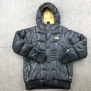 The North Face Jacket Girls Large Black Full Zip 550 Down Insulated YOUTH * - Picture 1 of 15