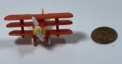 Vintage 1980s Bruder Fokker Tri-Plane Micro Mini W Germany 1.75" toy airplane ! - Image 1 of 4