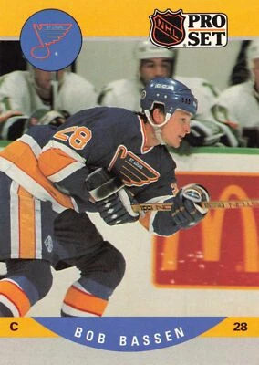 Bob Bassen 1990 Pro Set #520 St. Louis Blues - Image 1 of 2