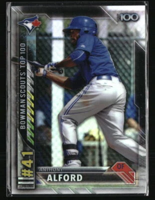 Anthony Alford 2016 Bowman Scouts Top 100 #BTP-41  Baseball Card - Image 1 of 2