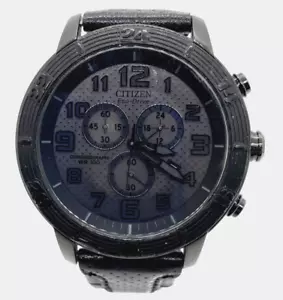 Orologio da polso Citizen Eco-Drive modello H504-S085861 cronografo WR 100 quadrante nero - Foto 1 di 6
