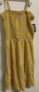 ⚡️Art Class Summer Dress K- Lime Bloom Yellow/Pink Large (XXL 18) - Picture 1 of 2