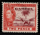 Gambia Gvi Sg153a, 2D Lake & Scarlet, Fine Used.