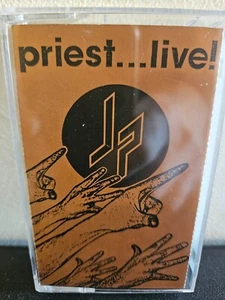 JUDAS PRIEST Priest...Live! 1987 CASSETTE TAPE HEAVY METAL 2 RECORD SET ON ONE - Picture 1 of 5