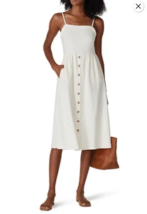 Madewell Midi Dress Womens XS Coastal Grandmother Granola Girl Minimalist Chic - Picture 1 of 15