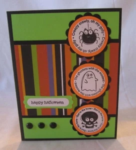 Handmade HALLOWEEN Skeleton Ghost Spider Blank Inside U Choose How Many - Picture 1 of 7