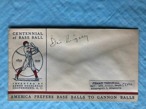 Cubierta filatélica de béisbol del centenario autografiada de los Minnesota Twins Bill Rigney - Imagen 1 de 1