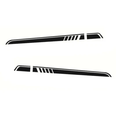 Car SUV Door Side Skirt Sticker Vinyl Graphic Stripes Decal Decoration Kit Black - Image 1 of 4