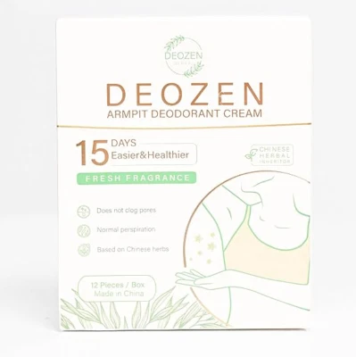 Armpit Deodorant Cream *Deozen* Natural Deodorant for Women and Men, Herbal - Image 1 of 4