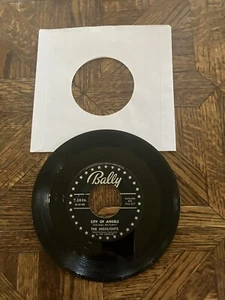 The Highlights - City of Angels/ Listen, My Love/ 1956 45rpm Bally Vinyl #7-1016 - Picture 1 of 2