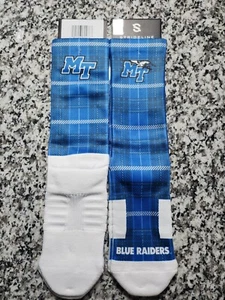 2 PAIRS Strideline NCAA Middle Tennessee State University Crew Socks M/L Unisex - Picture 1 of 5
