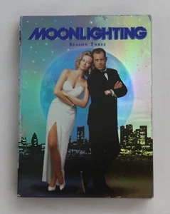 Moonlighting Season 3 Three (DVD, 2006) Cybill Shepard Bruce Willis, Region 1 - Picture 1 of 4