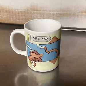 Vintage Peter Max Artist Coffee Cup Mug - Broken - Picture 1 of 7
