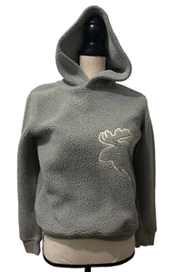 ABERCROMBIE KIDS Pullover Hoodie GRAY Moose w/ Pockets SIZE 13/14 Long Sleeve - Picture 1 of 11