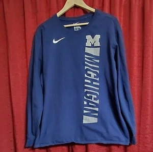 Vintage University of Michigan, Nike maglietta a maniche lunghe 2XL, grigio e blu! - Foto 1 di 3