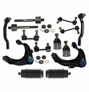 16 Pc Suspension Kit for Honda Accord 98-02 Control Arms Tie Rods Bellow Boots - Bild 1 von 12