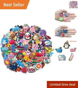 100 Pcs PVC Shoe Charms Assorted Colors Fun Decorations for Kids Shoes - Picture 1 of 9