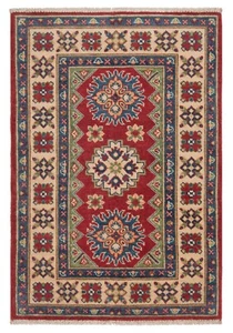 Alfombra Oriental Kazaja Anudada a Mano 120x79cm - Nueva, Fina, Alfombra, Alfombra, Roja - Imagen 1 de 11