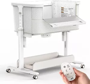 Cuna mecedora para bebé cuna eléctrica cabecera dormitorio 2 movimientos mecedores - Imagen 1 de 7