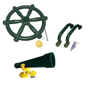Zubehörset für Spielturm Lenkrad + Fernrohr + 2 Handgriffe Sparset Zubehör Set - Bild 1 von 6