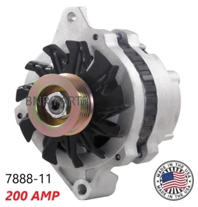 200 Amp 7888-11 Alternator Chevy Corvette 1988- 1991 High Output Generator - Picture 1 of 3