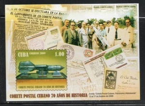 sCUBA Sc# 5031 PRIMER VUELO POR CORREO DE COHETE HOJA DE RECUERDO aviación 2009 MNH - Imagen 1 de 1