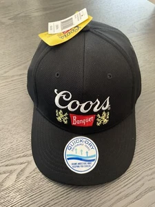 NEW COORS BANQUET BLACK HAT 5 PANEL HIGH CROWN TRUCKER SNAPBACK VINTAGE LOOK - Picture 1 of 7