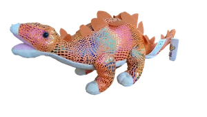 Dinosaur Friends STEGOSAURUS - Plush Sparkle Soft Toy Dinosaur - 30cm - Picture 1 of 2