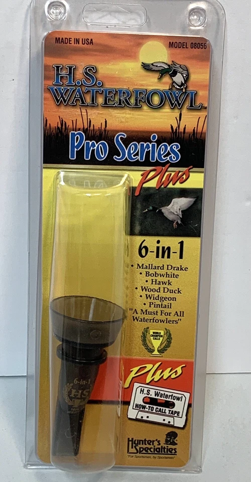 Hunter’s Specialties Pro Series Plus 6-in-1 Waterfowl Call New In Package - Image 1 of 2