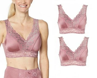 Paquete de 2 sujetadores pin-up Rhonda Shear con detalle de encaje en la espalda 730-630 - Elige la talla Foto 1 de 4
