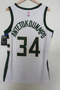 Nike Giannis Antetokounmpo 34 Trikot/ Jersey Bucks Size L/ White Neu OVP - Bild 1 von 6