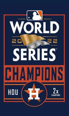 Houston Astros 2022 WORLD SERIES CHAMPIONS  Banner New 3x5FT MLB WS Cover
