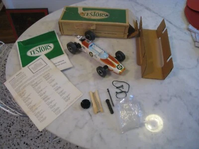 Coche de carreras Testors Sprite Indy vintage años 60 a gasolina atado con caja y papeles Foto 1 de 4