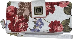 Stone Mountain Rose Bloom BIFOLD & ZIP AROUND Wristlet WALLET Floral Leather NEW - Bild 1 von 6
