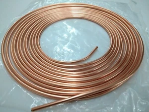 3/16 Brake Line Pipe Copper coated 4.5m or  15ft Roll - Picture 1 of 1