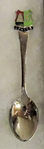#575) SILVER PLATED TEA SPOON LYNTON SMALL TOWN EXMOOR DEVON ENGLAND CLIFFS - Foto 1 di 2