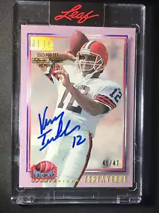 2023 Pro Set Metal Football Buyback Auto 93 Pro Set Power Vinny Testaverde 41/47 - Picture 1 of 2