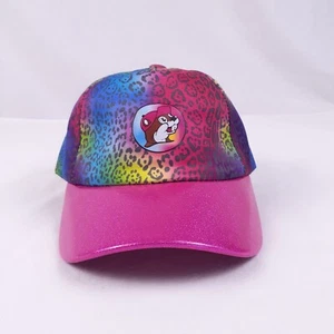 Buc-ee's Toddler Hat Pink Rainbow Leopard Animal Print Hat/Cap UPF 50+ OSFM - Picture 1 of 15