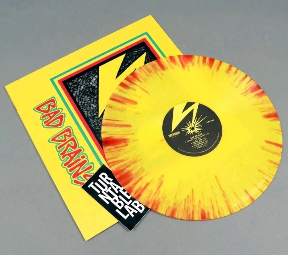 Bad Brains Red Yellow Swirl Colored Vinyl Record LP Turntable Lab 2021